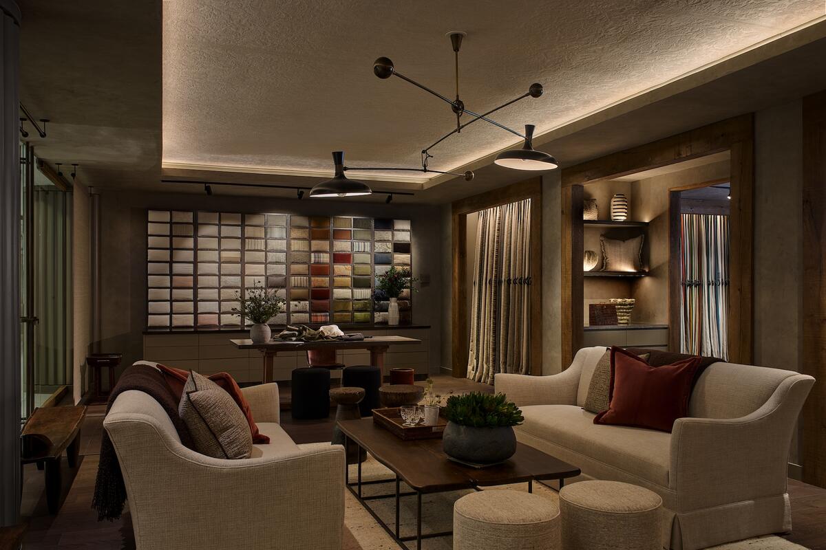 British fabric brand de Le Cuona unveiled a new space in 200 Lex after 15 years at the D&D Building