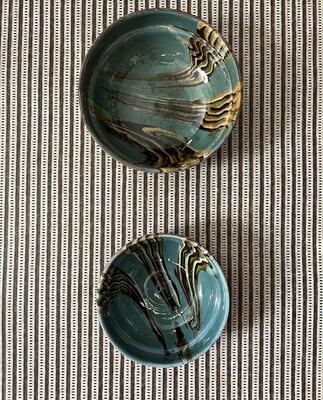 Schuyler Samperton Millerton wallcovering in Walnut