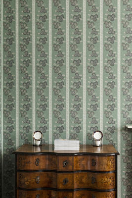 Inchyra Somborne Stripe wallcovering in Teal