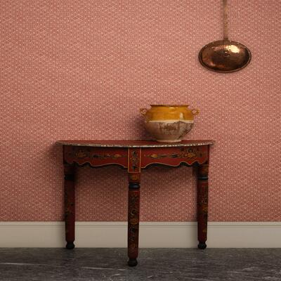 Susan Deliss Lando wallcovering in Tintoretto’s Red