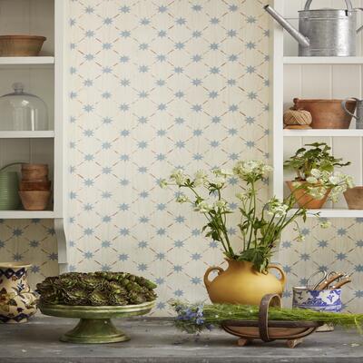 Madeaux Starboard wallcovering in 03 Denim