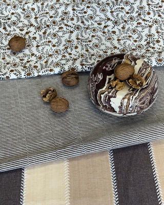 Patterns in Teak Brown, ceramics by Linda Fahey