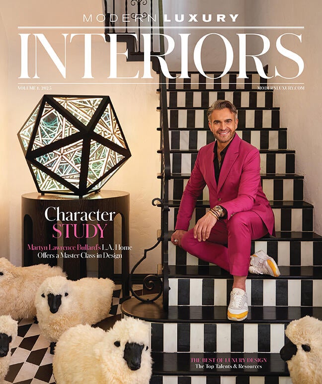 The cover of the debut national issue of Modern Luxury Interiors