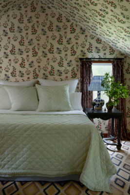 John Robshaw Suman wallcovering in Moss